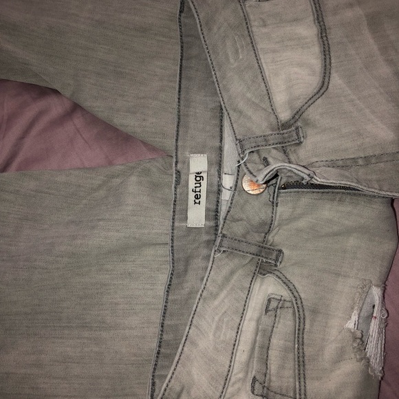 Grey refuge skinny ripped jeans - Picture 4 of 4